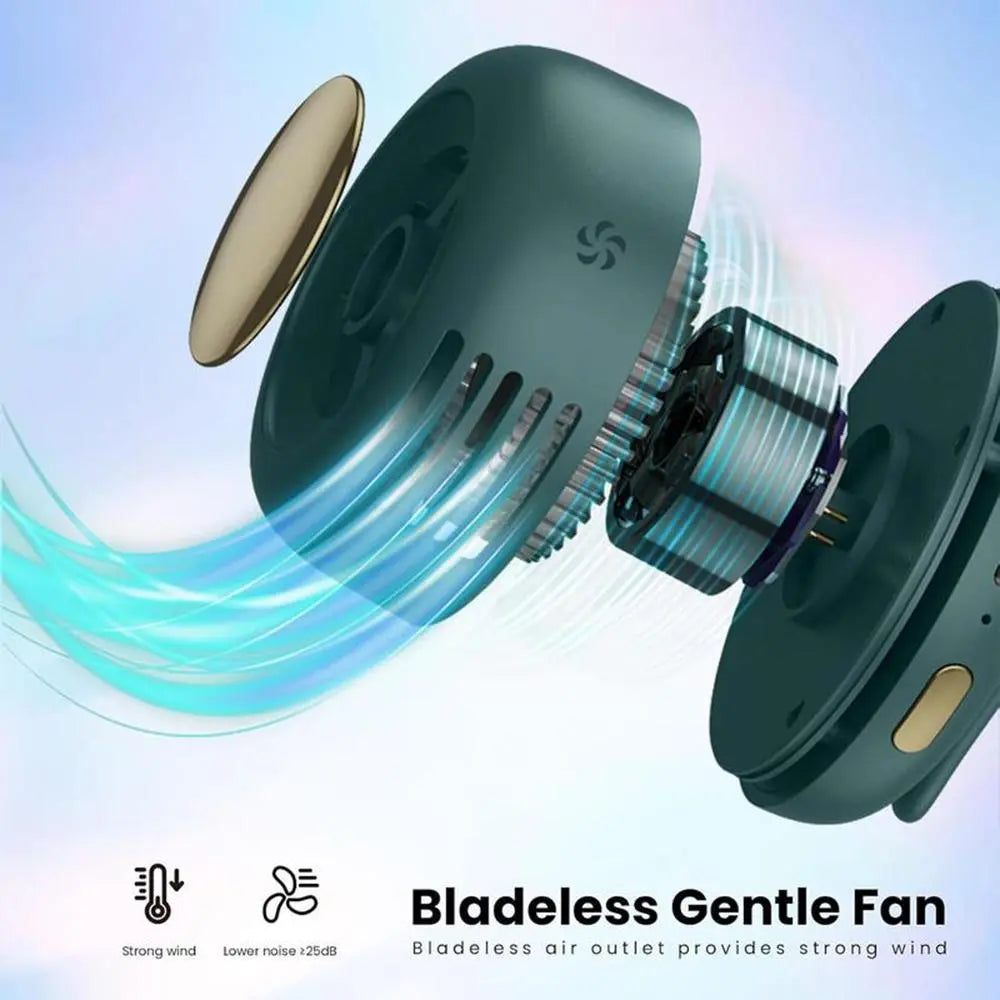 Portable Mini Fan, USB Rechargeable 3-Speed Adjustable Waist Fan, Rotatable Body Fan, Outdoor & Travel Fan, Office Use Fan, Rechargeable Wearable Fan, Rechargeable Personal Fan, USB Charging Fan