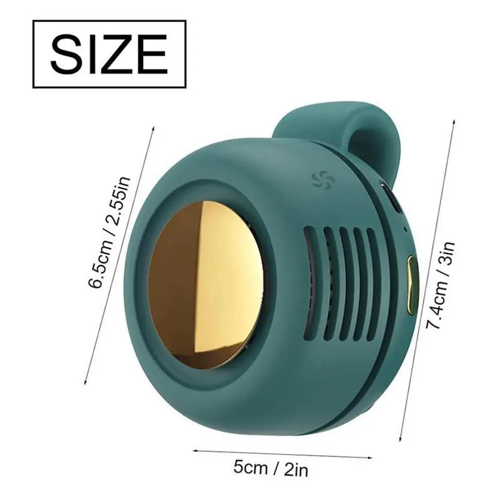 Portable Mini Fan, USB Rechargeable 3-Speed Adjustable Waist Fan, Rotatable Body Fan, Outdoor & Travel Fan, Office Use Fan, Rechargeable Wearable Fan, Rechargeable Personal Fan, USB Charging Fan