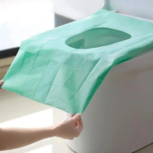 Disposable Toilet Seat Covers - Travel Size Individually Wrapped Seat Protectors for Public Restrooms.